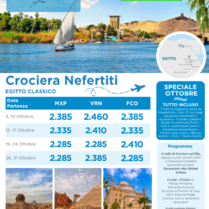 Crociera sul Nilo ottobre